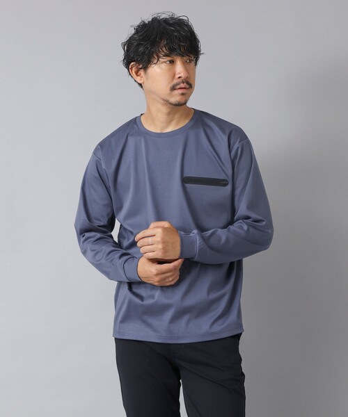 NOLLEY’S（ノーリーズ）の「【ACTIVE SECT】《限定展開》シーリングポケットロンT 25AW（Tシャツ/カットソー・メンズ・ホワイト/グレイッシュベージュ/ブラック/グレイッシュブルー・XXL/XL/L/M/S）」の19枚目の写真