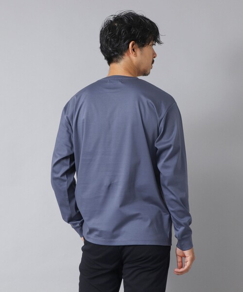 NOLLEY’S（ノーリーズ）の「【ACTIVE SECT】《限定展開》シーリングポケットロンT 25AW（Tシャツ/カットソー・メンズ・ホワイト/グレイッシュベージュ/ブラック/グレイッシュブルー・XXL/XL/L/M/S）」の21枚目の写真