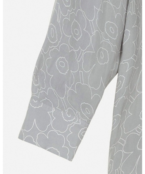 marimekko（マリメッコ）の「Runsas Piirto Uni Cupro / shirt blouse（シャツ/ブラウス・レディース・ライトグレー・36/34/38）」の8枚目の写真