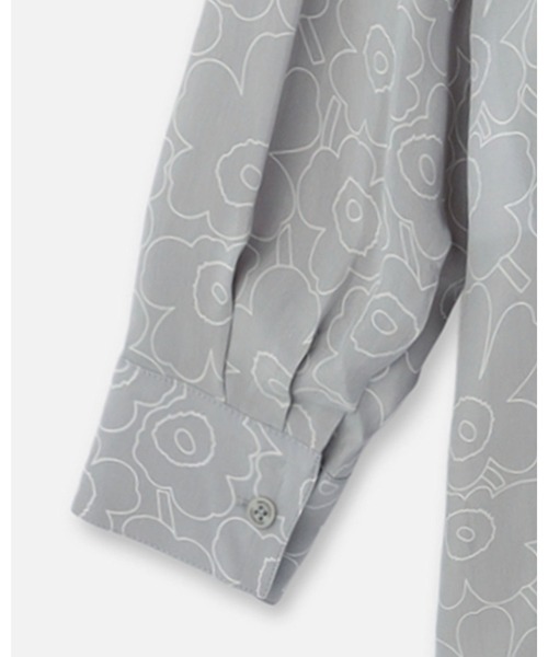 marimekko（マリメッコ）の「Runsas Piirto Uni Cupro / shirt blouse（シャツ/ブラウス・レディース・ライトグレー・36/34/38）」の9枚目の写真