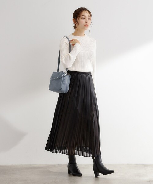 grove(グローブ)の「スクエアハトメダブルショルダー(ショルダーバッグ・レディース・オリーブ/ライトベージュ/ブルー系その他・00)」の9枚目の写真