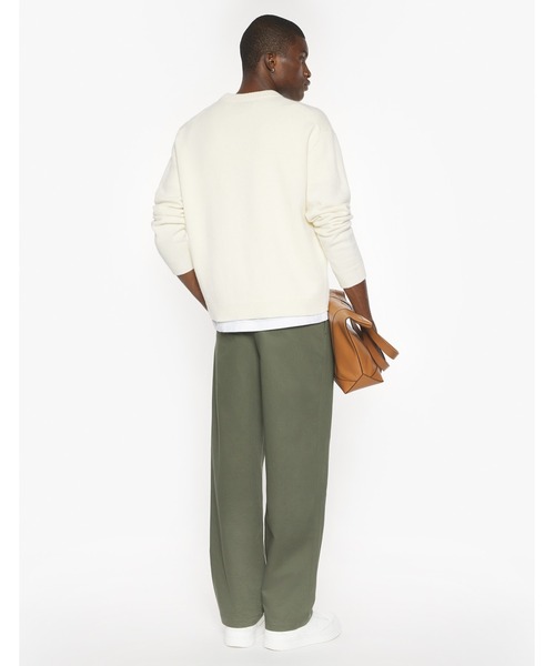 Maison Kitsune（メゾンキツネ）の「FOX HEAD INTARSIA MERINO JUMPER（ニット/セーター・メンズ・ブラック/アイボリー/セージグリーン・XS/S/M/L/XL）」の7枚目の写真