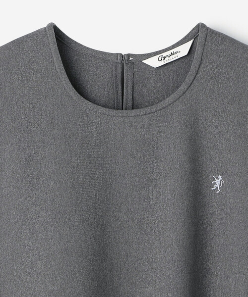 GYMPHLEX（ジムフレックス）の「Gymphlex | ポリフランネル フレアチュニック WOMEN（シャツ/ブラウス・レディース・ダークネイビー/チャコール・14）」の15枚目の写真