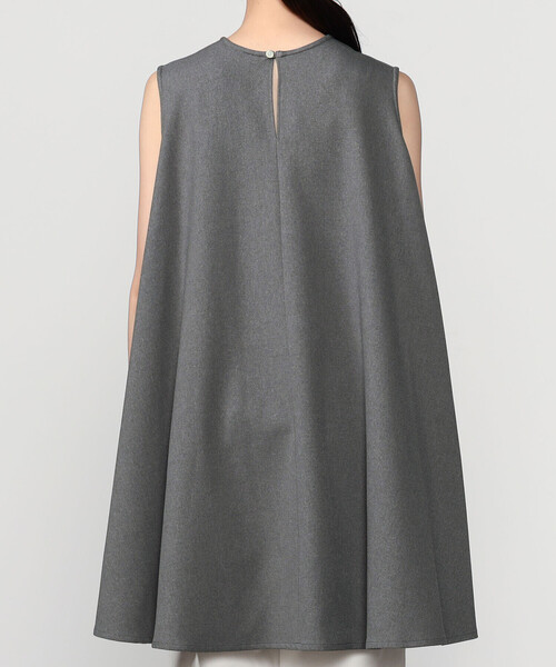 GYMPHLEX（ジムフレックス）の「Gymphlex | ポリフランネル フレアチュニック WOMEN（シャツ/ブラウス・レディース・ダークネイビー/チャコール・14）」の7枚目の写真