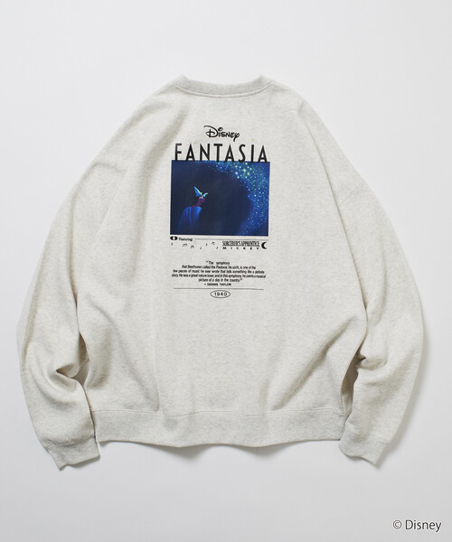 FREAK'S STORE（フリークスストア）の「限定展開 DISNEY/ディズニー『ファンタジア』/ ミッキーマウス /バックプリント クルーネックスウェット（スウェット・メンズ・アッシュグレー/ネイビー/スミクロ/ピンク・SMALL/MEDIUM/LARGE）」の11枚目の写真