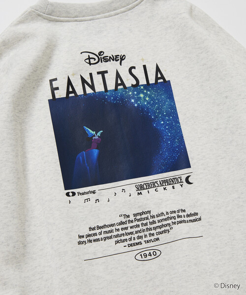 FREAK'S STORE（フリークスストア）の「限定展開 DISNEY/ディズニー『ファンタジア』/ ミッキーマウス /バックプリント クルーネックスウェット（スウェット・メンズ・アッシュグレー/ネイビー/スミクロ/ピンク・SMALL/MEDIUM/LARGE）」の12枚目の写真