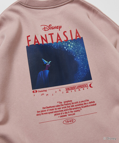 FREAK'S STORE（フリークスストア）の「限定展開 DISNEY/ディズニー『ファンタジア』/ ミッキーマウス /バックプリント クルーネックスウェット（スウェット・メンズ・アッシュグレー/ネイビー/スミクロ/ピンク・SMALL/MEDIUM/LARGE）」の19枚目の写真