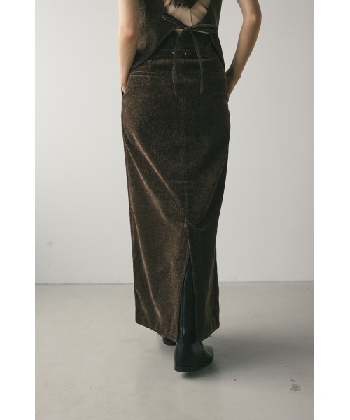 STYLEMIXER(スタイルミキサー)の「ハイウエストタックベロアスカート(スカート・レディース・ベージュ/ブラウン・SMALL/MEDIUM)」の21枚目の写真