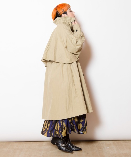 OSMOSIS（オズモーシス）の「バックフレアーライトコート（その他アウター・レディース・カーキ/ブラック/ベージュ・ONE SIZE）」の13枚目の写真