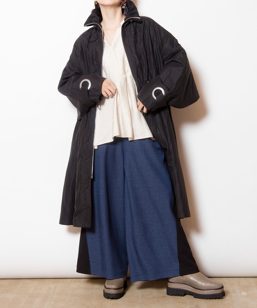 OSMOSIS（オズモーシス）の「バックフレアーライトコート（その他アウター・レディース・カーキ/ブラック/ベージュ・ONE SIZE）」の22枚目の写真