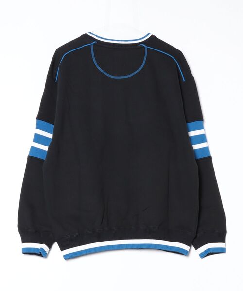 XLARGE（エクストララージ）の「STRIPED SLEEVE CREWNECK SWEATSHIRT（スウェット・メンズ・ブラック/オフホワイト/グリーン・L/M/XL/S）」の17枚目の写真