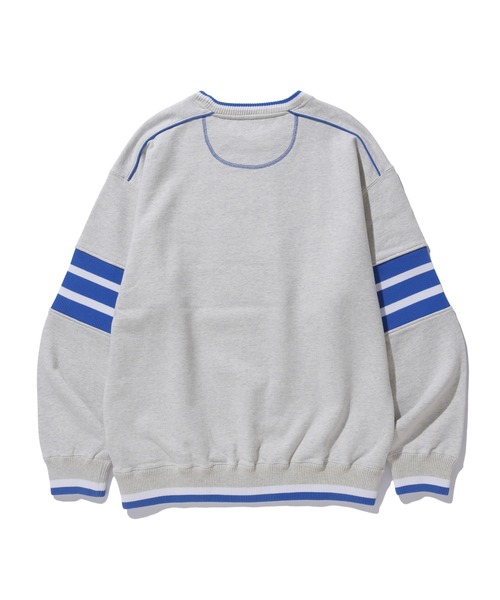 XLARGE（エクストララージ）の「STRIPED SLEEVE CREWNECK SWEATSHIRT（スウェット・メンズ・ブラック/オフホワイト/グリーン・L/M/XL/S）」の5枚目の写真
