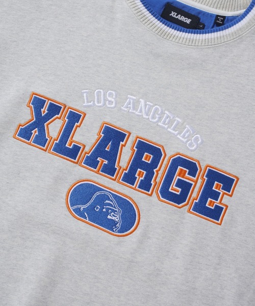 XLARGE（エクストララージ）の「STRIPED SLEEVE CREWNECK SWEATSHIRT（スウェット・メンズ・ブラック/オフホワイト/グリーン・L/M/XL/S）」の6枚目の写真