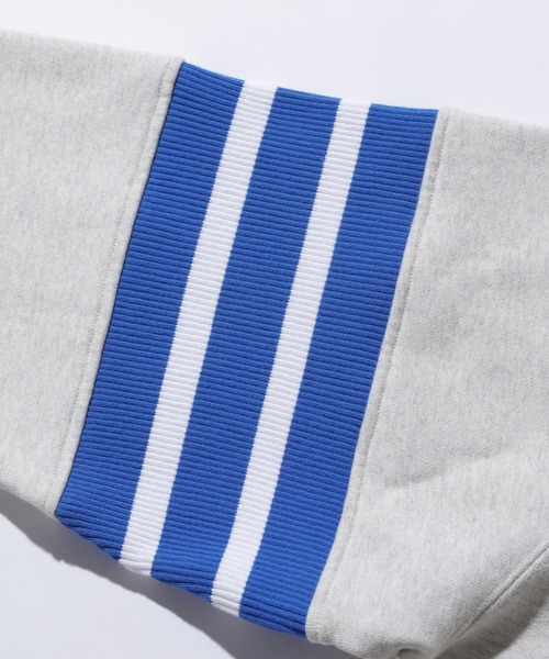 XLARGE（エクストララージ）の「STRIPED SLEEVE CREWNECK SWEATSHIRT（スウェット・メンズ・ブラック/オフホワイト/グリーン・L/M/XL/S）」の7枚目の写真