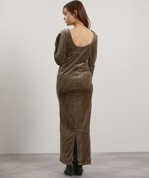 QUEENS COURT（クイーンズコート）の「ベロアバックシャンワンピース≪手洗い可能≫（ワンピース）」