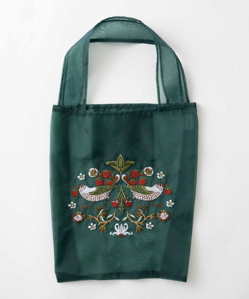 Jubilee(ジュビリー)の「ウィリアムモリス柄 オーガンジー 刺繍エコトートバッグ(ショルダーバッグ・レディース・その他1/その他2・FREE)」の17枚目の写真