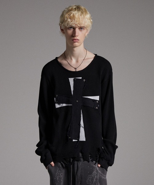 GRANCY（グランシー）の「【GRANCY】Cross Patch Damaged Thermal