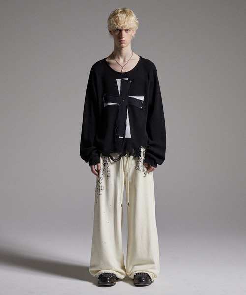 GRANCY（グランシー）の「【GRANCY】Cross Patch Damaged Thermal