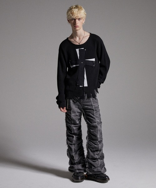 GRANCY（グランシー）の「【GRANCY】Cross Patch Damaged Thermal