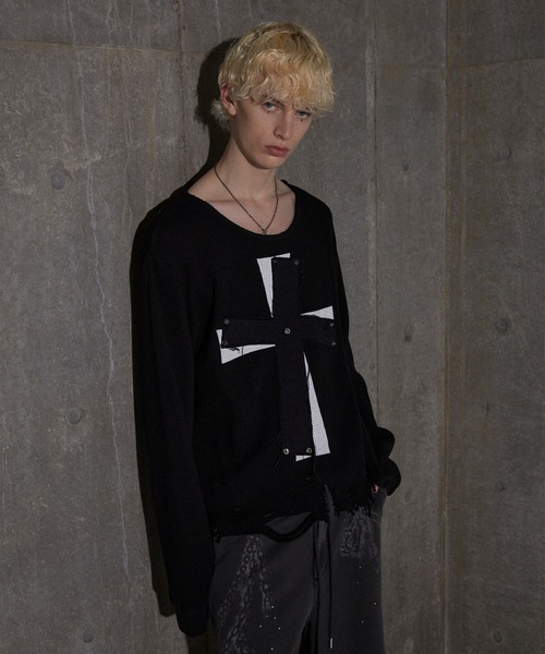 GRANCY（グランシー）の「【GRANCY】Cross Patch Damaged Thermal