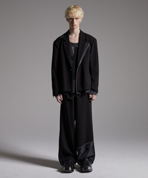 GRANCY】Cross Patch Damaged Thermal Longsleeve Tshirt / クロス