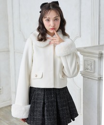 INGNI | 【WEB限定】4Wayビジューボタンショートコート(その他アウター)