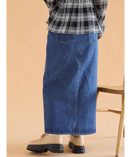 ehka sopo（エヘカソポ）の「◎デニムスカート（スカート・レディース・サックスブルー/ブルー/ネイビー・F）」の6枚目の写真