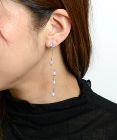 K10 ナカオレピアス　Lilas K10 ナカオレピアス Lilas Lilas 2ラインナカオレピアス K10