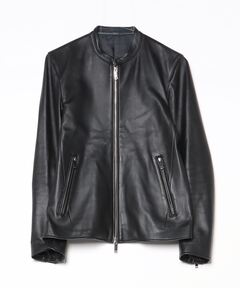 【最終価格】『美品』トゥモローランド　本革ラムレザージャケット セール】 DENIM×TOMORROWLAND ラムレザー シングルライダース