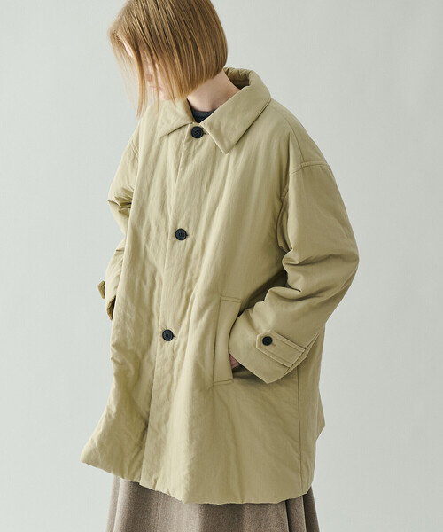 LE GLAZIK | ナイロンツイル ショートコート WOMEN（ステン