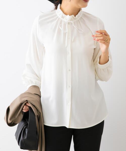 セール】F by ROSSO フリルカラー2WAYブラウス（シャツ/ブラウス）｜F