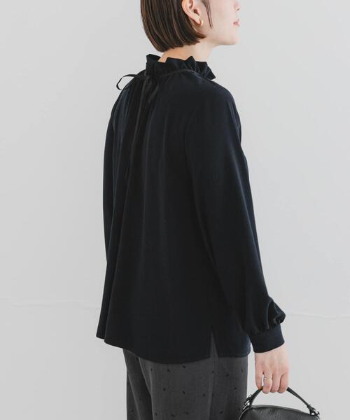 F by ROSSO(エフバイロッソ)の「F by ROSSO フリルカラー2WAYブラウス(シャツ/ブラウス・レディース・ネイビー/オフホワイト・FREE)」の19枚目の写真