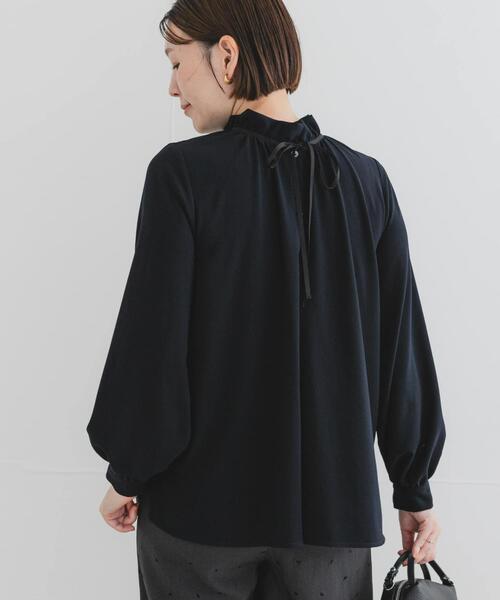 F by ROSSO(エフバイロッソ)の「F by ROSSO フリルカラー2WAYブラウス(シャツ/ブラウス・レディース・ネイビー/オフホワイト・FREE)」の18枚目の写真