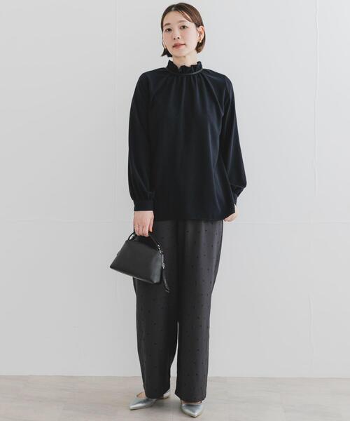 F by ROSSO(エフバイロッソ)の「F by ROSSO フリルカラー2WAYブラウス(シャツ/ブラウス・レディース・ネイビー/オフホワイト・FREE)」の12枚目の写真