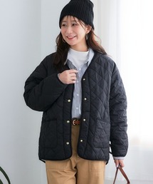 SMILE LAND（スマイルランド）の「＜大きいサイズ＞裏ボアキルトコート（ノーカラーコート）」