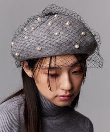 Narcissus | パールベレー帽/チュール(ハンチング/ベレー帽)