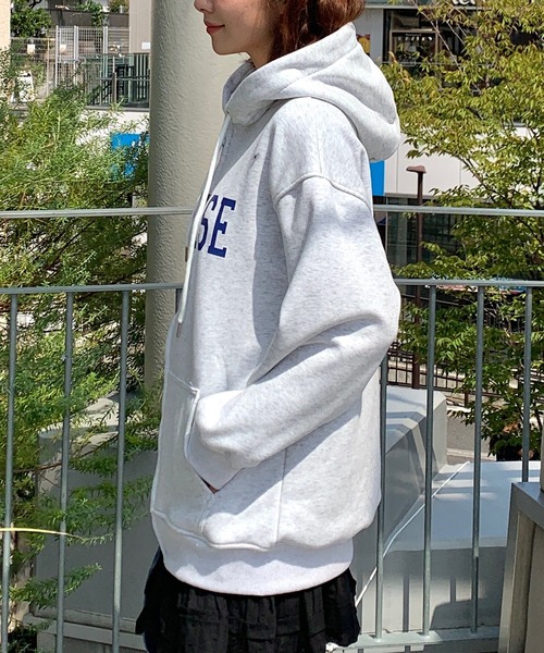 セール】【25年秋冬新作】ワッペンレタリングオーバーサイズジップ