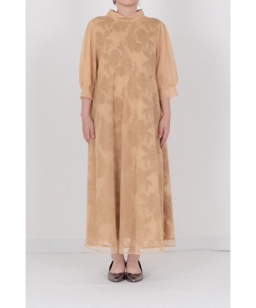 kaene（カエン）の「チュールレースAラインドレス【結婚式 二次会 同窓会 謝恩会 お呼ばれドレス】（ワンピース・レディース・イエロー/グレー/ブラウン・FREE）」の15枚目の写真