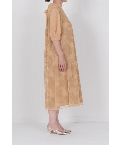 kaene（カエン）の「チュールレースAラインドレス【結婚式 二次会 同窓会 謝恩会 お呼ばれドレス】（ワンピース・レディース・イエロー/グレー/ブラウン・FREE）」の20枚目の写真