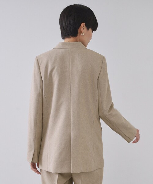 OPAQUE.CLIP（オペークドットクリップ）の「ストレッチダブルブレストテーラードジャケット/セットアップ対応可【洗濯機OK】（テーラードジャケット・レディース・チャコール/ベージュ系その他6・36/38/40/42）」の11枚目の写真