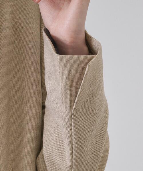 OPAQUE.CLIP（オペークドットクリップ）の「ストレッチダブルブレストテーラードジャケット/セットアップ対応可【洗濯機OK】（テーラードジャケット・レディース・チャコール/ベージュ系その他6・36/38/40/42）」の14枚目の写真