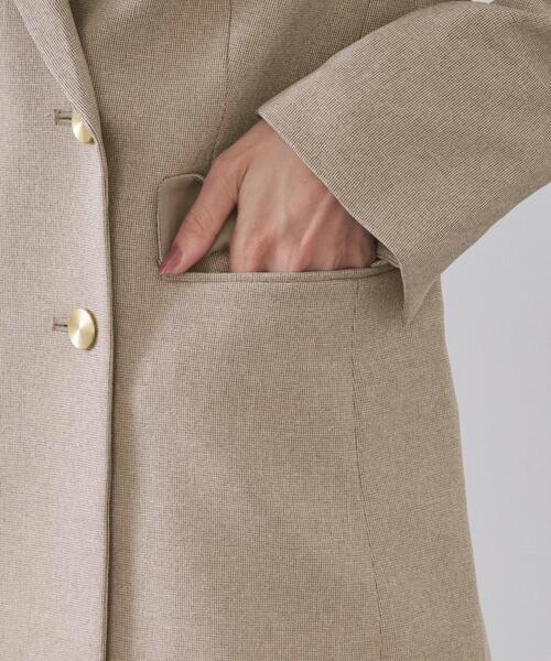 OPAQUE.CLIP（オペークドットクリップ）の「ストレッチダブルブレストテーラードジャケット/セットアップ対応可【洗濯機OK】（テーラードジャケット・レディース・チャコール/ベージュ系その他6・36/38/40/42）」の15枚目の写真