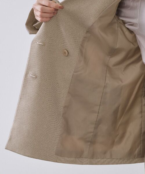 OPAQUE.CLIP（オペークドットクリップ）の「ストレッチダブルブレストテーラードジャケット/セットアップ対応可【洗濯機OK】（テーラードジャケット・レディース・チャコール/ベージュ系その他6・36/38/40/42）」の5枚目の写真