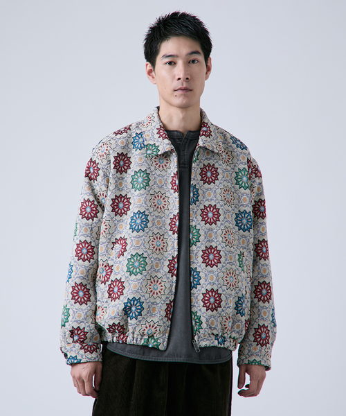 B.C STOCK（ベーセーストック）の「ゴブラン スイングトップブルゾン（その他アウター・メンズ・ベージュ/ブラック/アイボリー・MEDIUM/LARGE）」の9枚目の写真