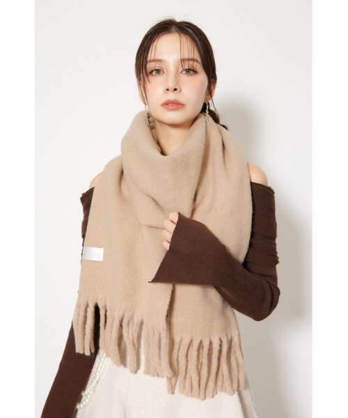 rienda（リエンダ）の「ボリュームデザインストール 秋服 冬服（ストール/ショール・レディース・ベージュ/アイボリー/ピンク・FREE）」の10枚目の写真