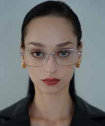 NUEF （ヌエフ）の「スクエア型｜クリアレンズ｜メタルフレーム｜紫外線対策｜UVカット｜眼鏡｜NUEF｜クラシック（メガネ）」