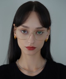 NUEF  | スクエア型｜クリアレンズ｜メタルフレーム｜紫外線対策｜UVカット｜眼鏡｜NUEF｜クラシック(メガネ)