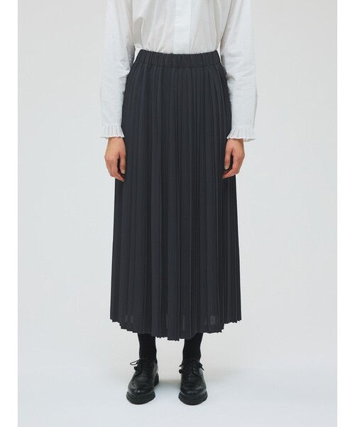 mizuiroind（ミズイロインド）の「mizuiro ind ロングプリーツスカート（スカート・レディース・ネイビー/ブラック/ブラウン・FREE）」の12枚目の写真
