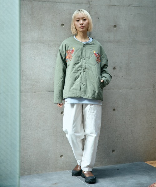 rehacer（レアセル）の「rehacer : SouvenirArmy Quilting Jacket