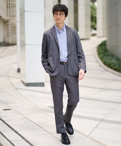 a.v.v（アーヴェヴェ）の「【イージーケア/累計1.5万枚】サンライト起毛ストレッチシャツ【洗濯機で洗える/蓄熱保湿】（シャツ/ブラウス・メンズ・ネイビー/ホワイト/ブラウン/ライトブルー・44/46/48/50/52）」の8枚目の写真